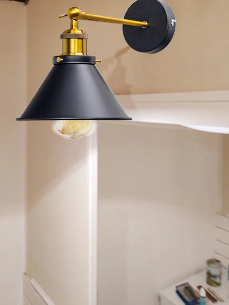 Applique murale noire vintage