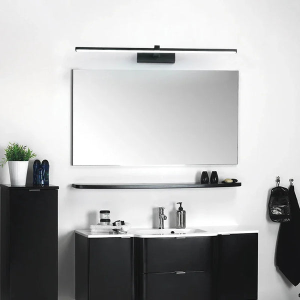 Applique murale noire salle de bain